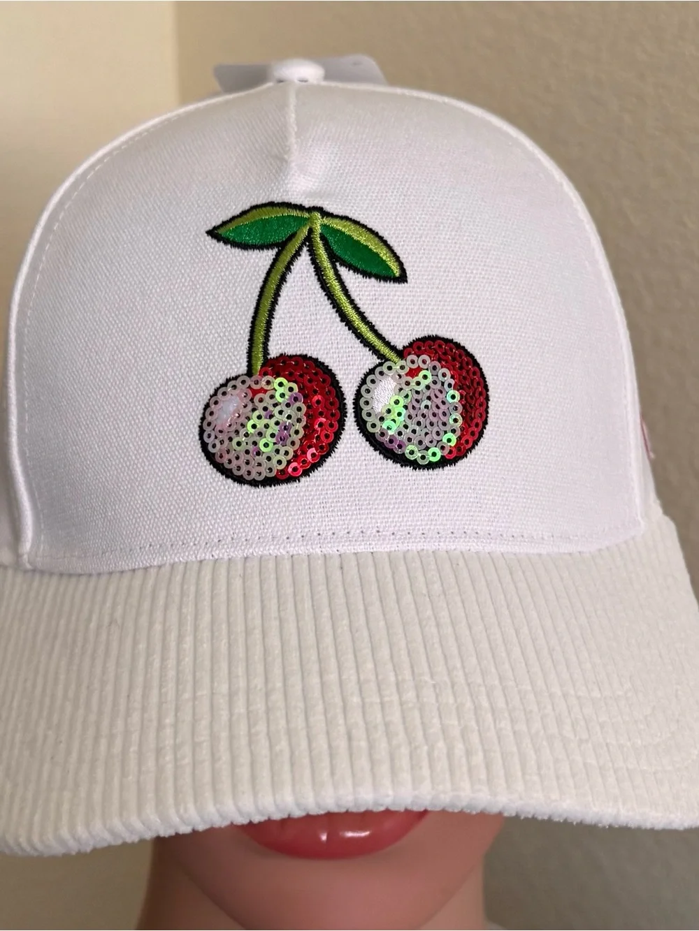 Justice Girl's Baseball Hat, White